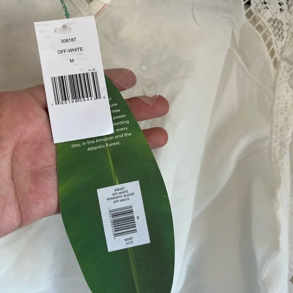 Farm Rio Off-White Romantic Blouse - Picture 6 of 6